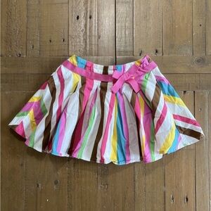 Mini Boden striped twirl skirt